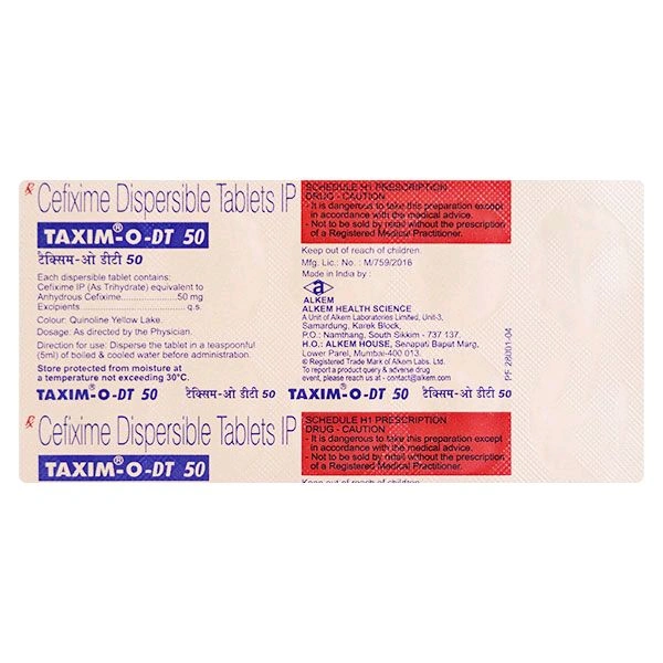 Taxim O DT 50 Mg Tab(10 Tab)