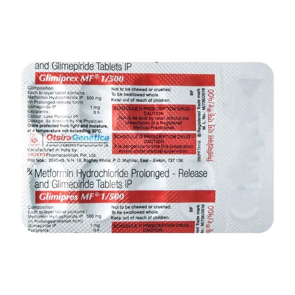 Glimiprex MF 1/500 Mg Tab(10 Tab)