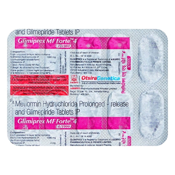 Glimiprex MF Forte 4/1000 Mg Tab(10 Tab)