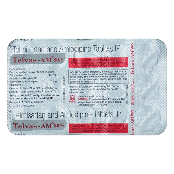 Telvas AM 80 Mg Tab(15 Tab)