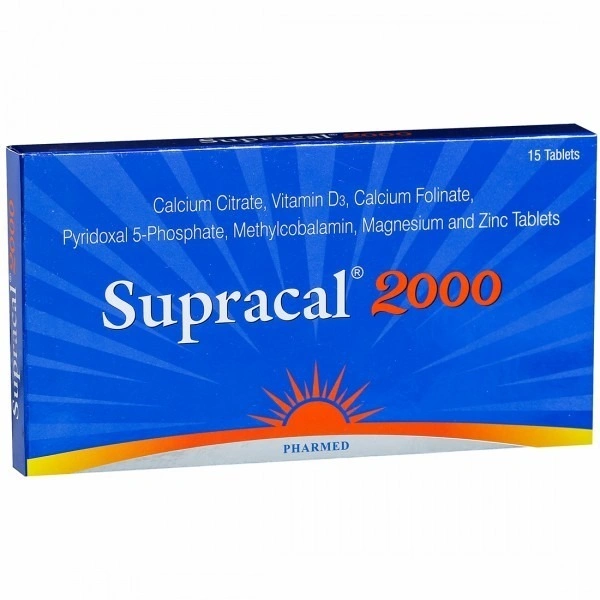 PHARMED MEDICARE PVT LTD Supracal 2000Mgtab (15 Tab)