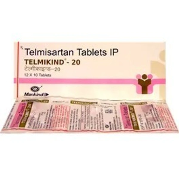 MANKIND PHARMA Telmikind 20Mgtab (10 Tab)