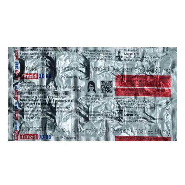 LUPIN Timzid Od 80Mg Tab (10 Cap)