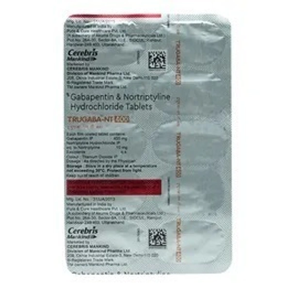 MANKIND PHARMA Trugaba Nt 400Mgtab (10 Tab)