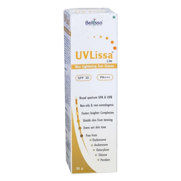 BELLISSA PHARMACETUCALS PVT.LT Uvlissa Sunsscreen Spf 30 (50 Gm)