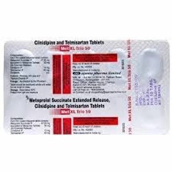 Ajanta Pharma Limited Met Xl Trio 50Mgtab (10 Tab)