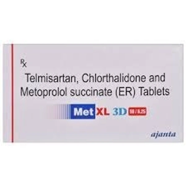 Ajanta Pharma Limited Met Xl 3D 50/6.25Mgtab (10 Tab)