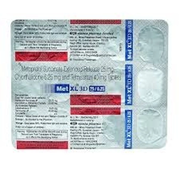 Ajanta Pharma Limited Met Xl 3D 25/6.25Mgtab (10 Tab)