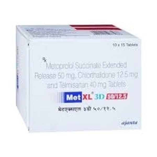 Ajanta Pharma Limited Met Xl 3D 50/12.5/40Mgtab (10 Tab)