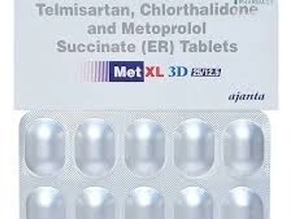 Ajanta Pharma Limited Met Xl 3D 25/12.5/40 Mg Tab (15 Tab)