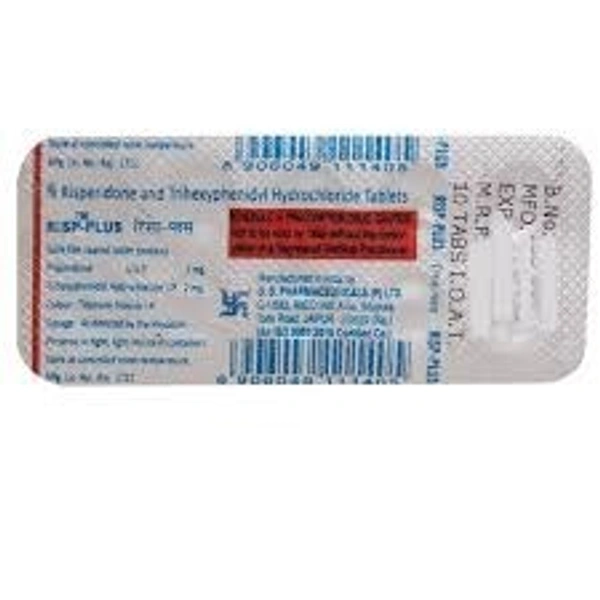 D.D. PHARMACEUTICALS Risp Plus Tab (10 Tab)