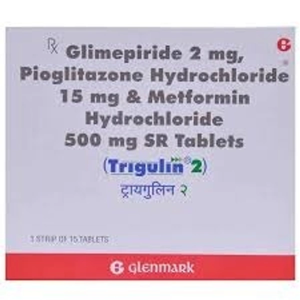 GLENMARK Trigulin 2Mgtab (15 Tab)