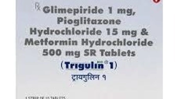 GLENMARK Trigulin 1Mgtab (15 Tab)