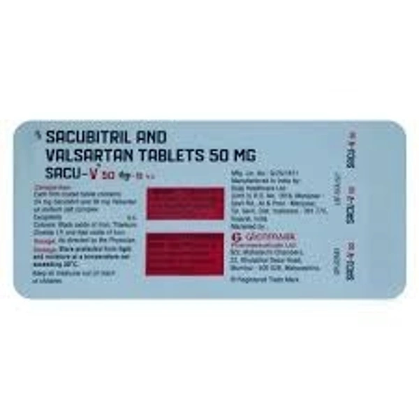 GLENMARK Sacu V 50Mg Tab (14 Tab)