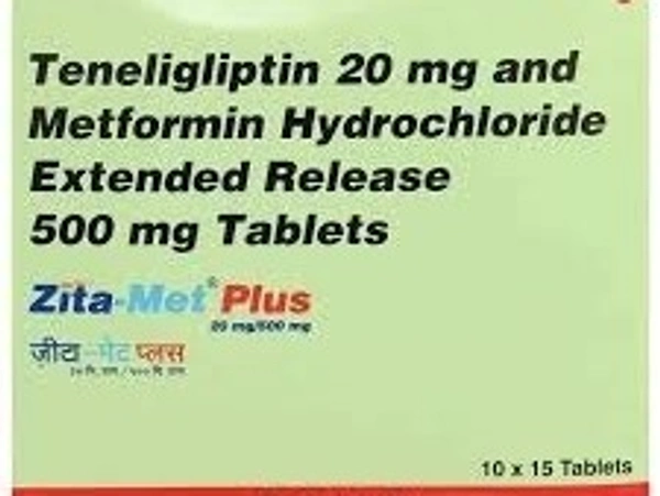 GLENMARK Zitamet Plus 20/ 500Mgtab (15 Tab)