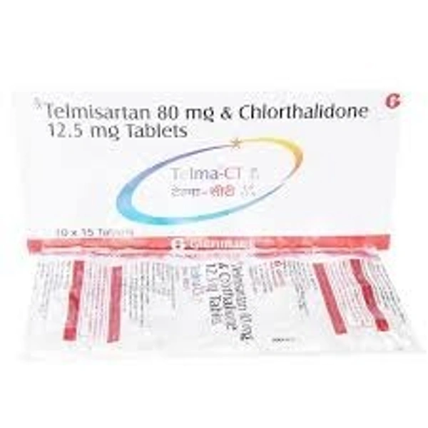 GLENMARK Telma Ct 80/12.5Mg Tab (15 Tab)