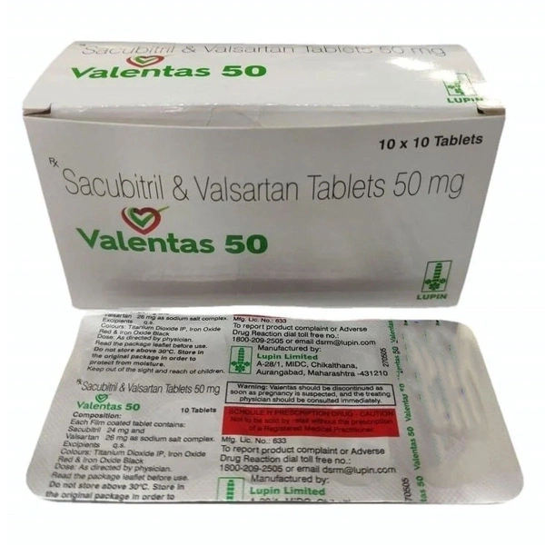 LUPIN Valentas 50Mgtab (10 Tab)
