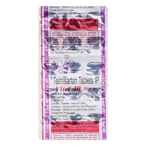 Alvio Pharmaceuticals Vitel 40Mgtab (10 Tab)