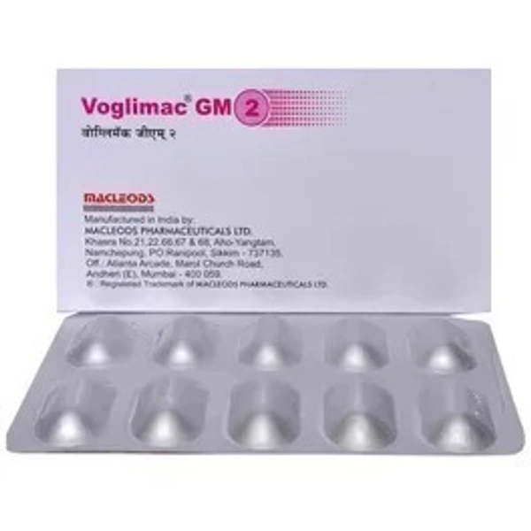 MACLEODS PHARMACEUTICALS Voglimac Gm 2Mgtab (10 Tab)