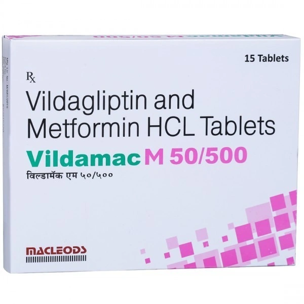 MACLEODS PHARMACEUTICALS Vildamac M 50/ 500Mgtab (15 Tab)