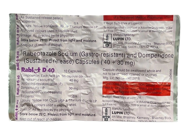 LUPIN Rablet D 40Mgcap (10 Cap)