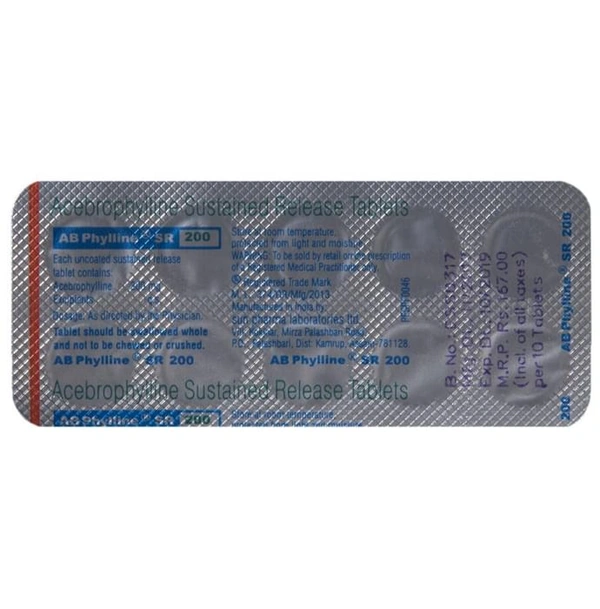 AB Phylline SR 200 Tablet
