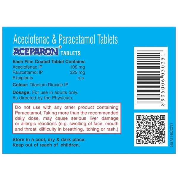 Aceparon 100mg/325mg Tablet