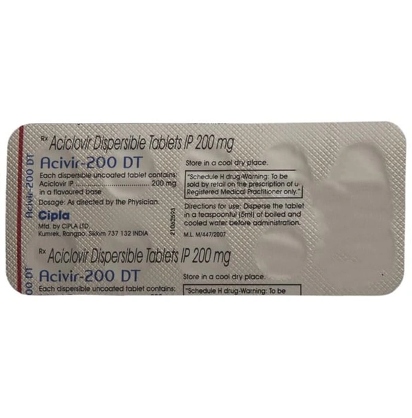 Acivir 200 DT Tablet