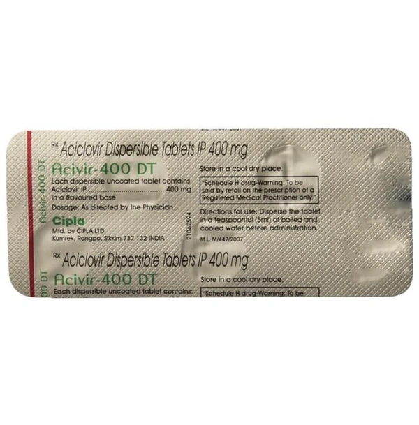 Acivir 400 DT Tablet