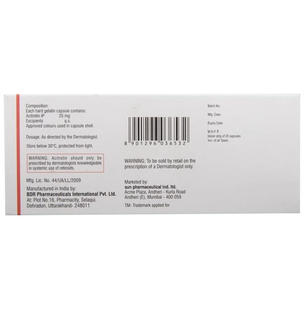Acrotac 25mg Capsule