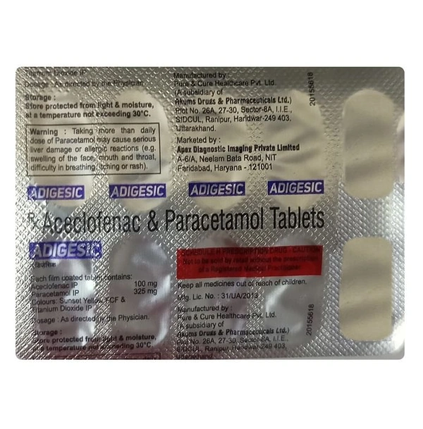 Adigesic Tablet
