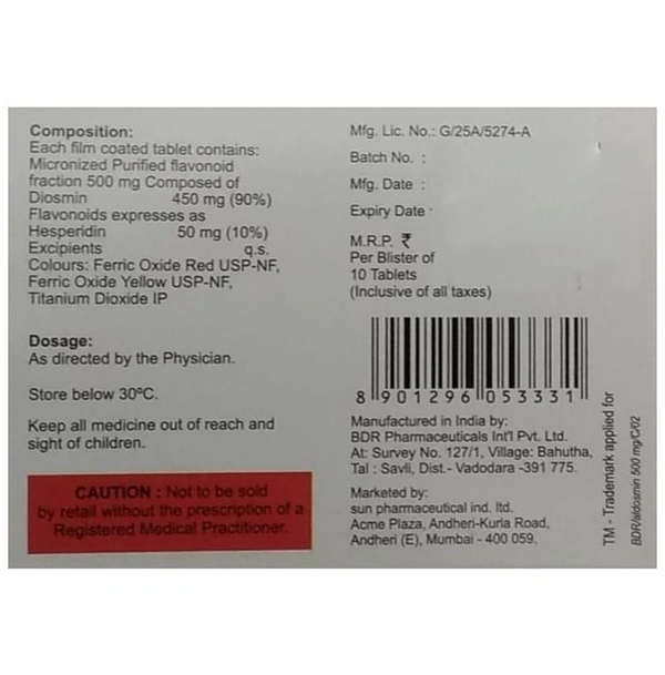 Aldosmin 500mg Tablet