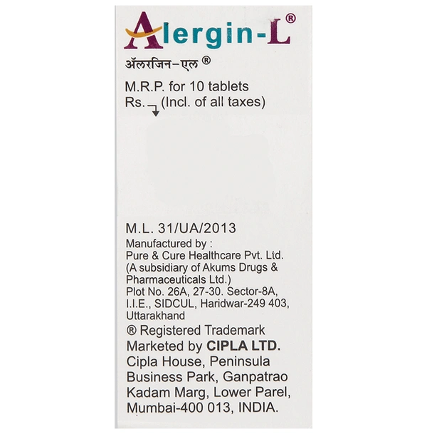 ALERGIN L TABLET