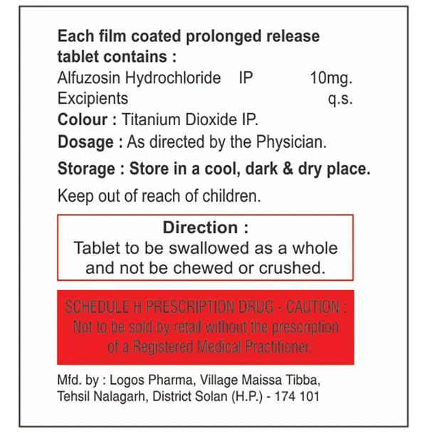 Alfuzosin Tablet