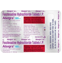 Allegra 180mg Tablet