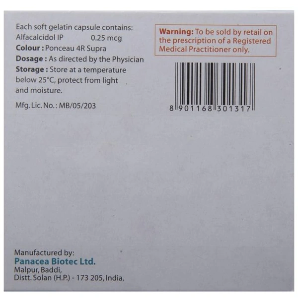 Alphadol 0.25mcg Capsule