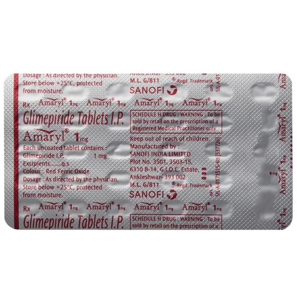 Amaryl 1mg Tablet