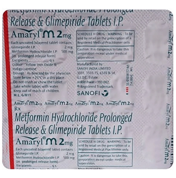Amaryl M 2mg Tablet PR