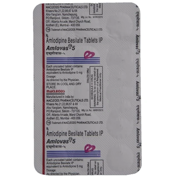 Amlovas 5 Tablet