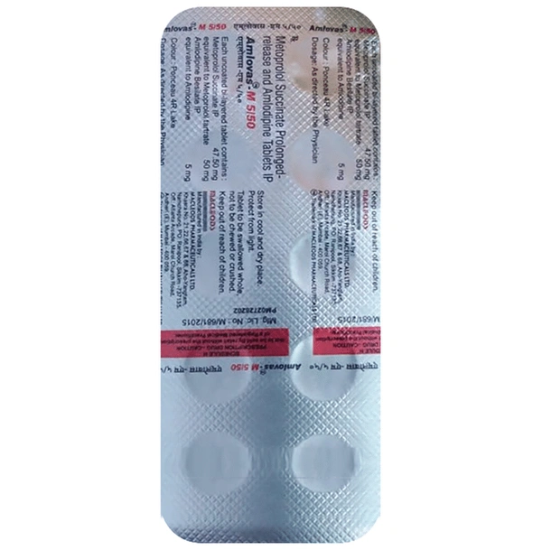 Amlovas-M 5/50 Tablet PR