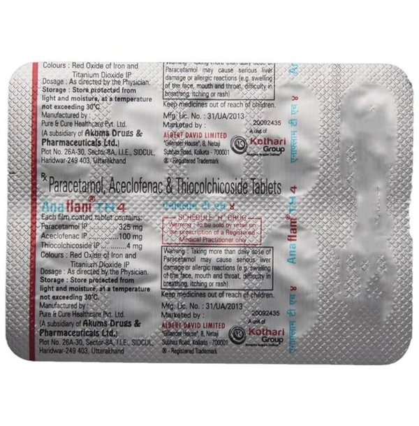 Anaflam TH 4 Tablet