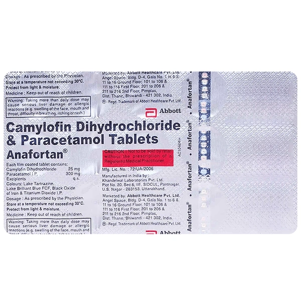 Anafortan 25 mg/300 mg Tablet