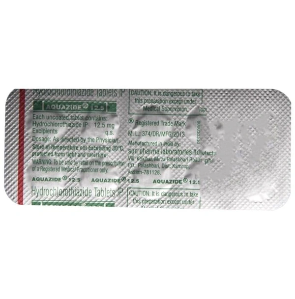Aquazide 12.5 Tablet