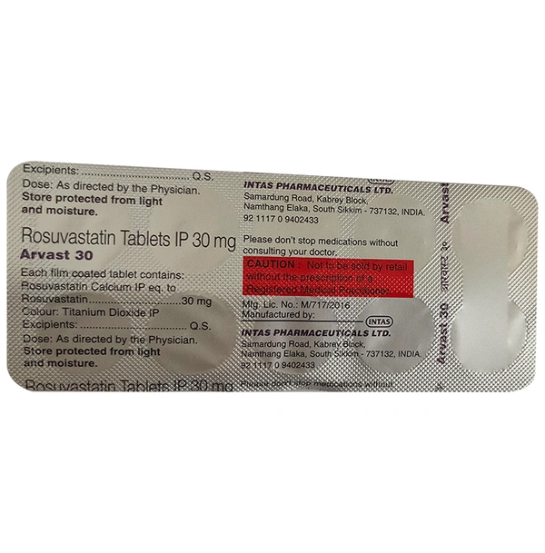 Arvast 30 Tablet