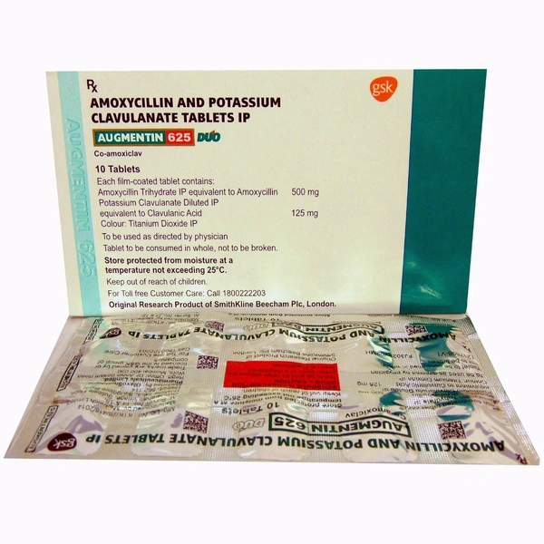 GLAXOSMITHKLIN Augmentin Duo 625Mgtab (10 Tab)