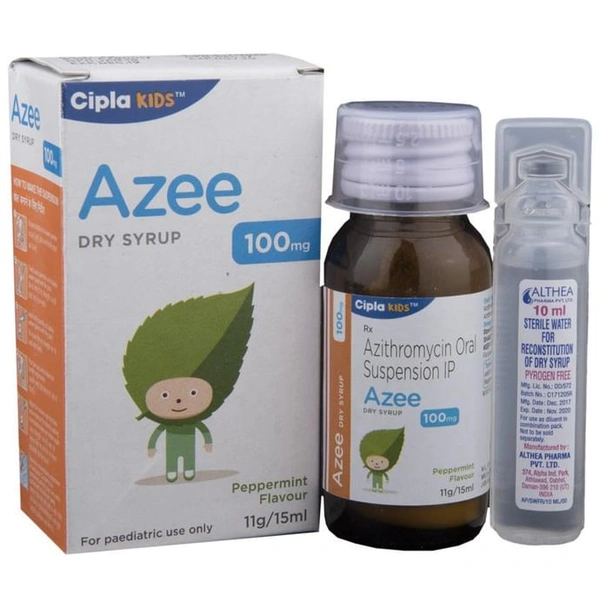 Azee 100mg Dry Syrup Peppermint