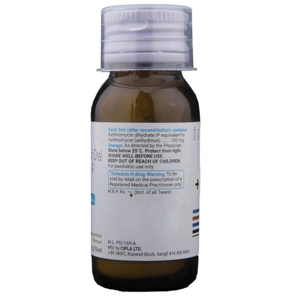 Azee 100mg Dry Syrup Peppermint
