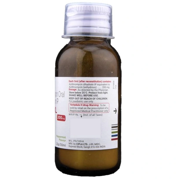 Azee XL 200mg Dry Syrup Peppermint