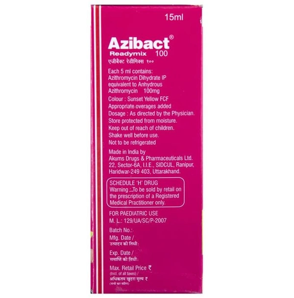 Azibact 100 Readymix Oral Suspension