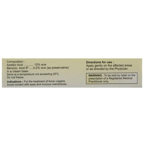 Aziderm 10% Cream
